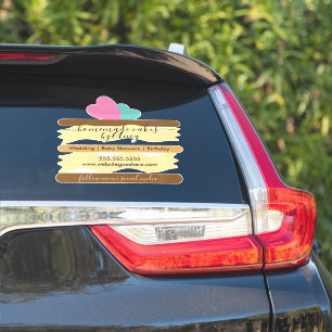 Adesivo para Carro de Negócios de Padaria com Logo
