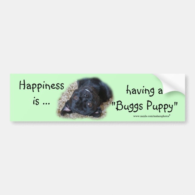 Adesivo Para Carro De "o filhote de cachorro Bumpersticker- Buggs (Frente)