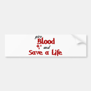 Adesivo Para Carro dê o sangue e salvar uma vida