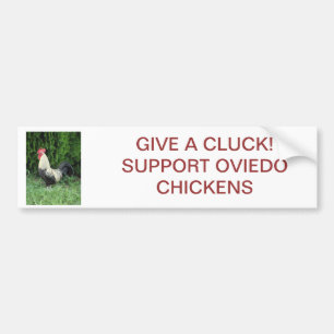 Adesivo Para Carro Dê um autocolante no vidro traseiro do Cluck -