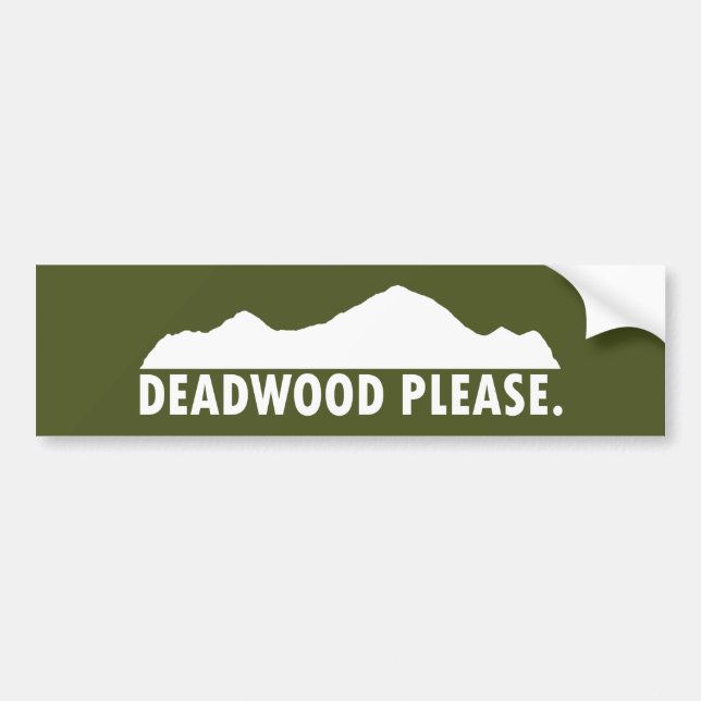 Adesivo Para Carro Deadwood South Dakota, por favor (Frente)