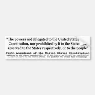 Adesivo Para Carro Décima alteração à constituição de Estados Unidos