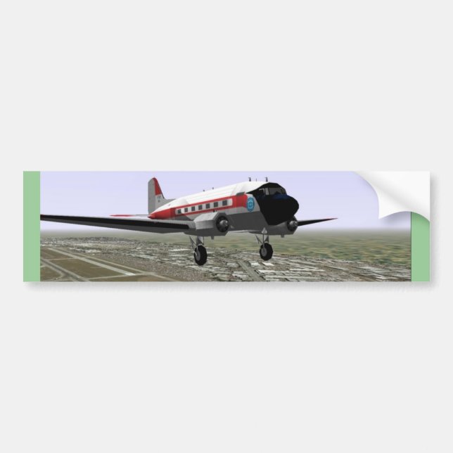 Adesivo Para Carro Decolagem DC-3 (Frente)