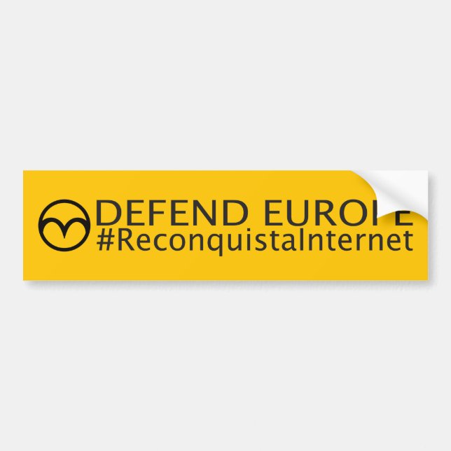 Adesivo Para Carro Defend Europe - autocolantes para seu automóvel (Frente)