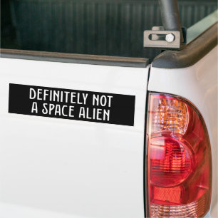 Adesivo Para Carro Definitivamente Não É Uma Alienígena Espacial