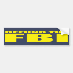 Adesivo Para Carro DEFUND FBI Anti FBI