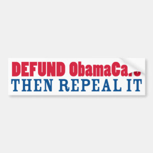 Adesivo Para Carro Defund ObamaCare revoga-o então