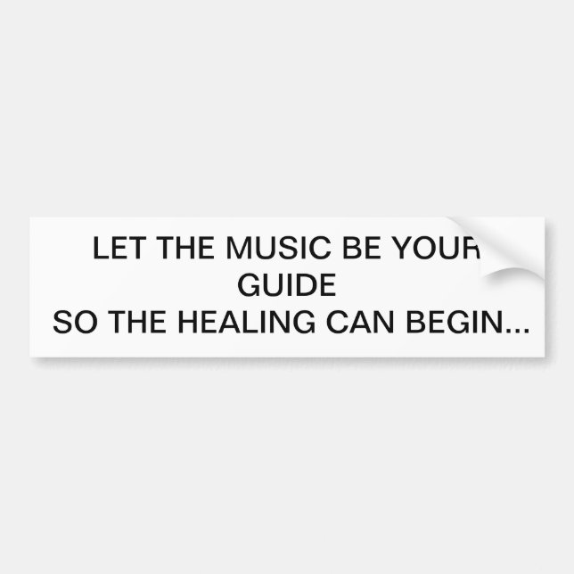 Adesivo Para Carro Deixe a música ser seu autocolante no vidro (Frente)