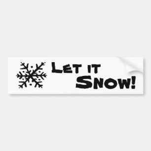 Adesivo Para Carro Deixe-o flutuar em neve.