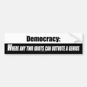 Adesivo Para Carro Democracia