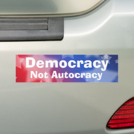 Adesivo Para Carro Democracia Não Autocracia