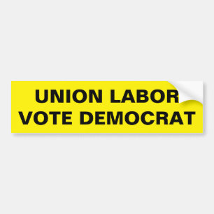 ADESIVO PARA CARRO DEMOCRATA DO VOTO LABORAL DA UNIÃO