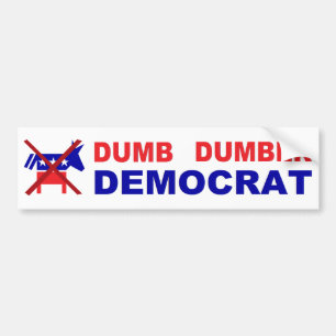 Adesivo Para Carro Democrata Dumber Dumb