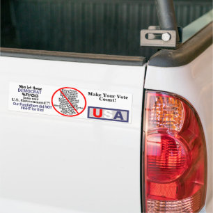 Adesivo Para Carro Democratas Americanos