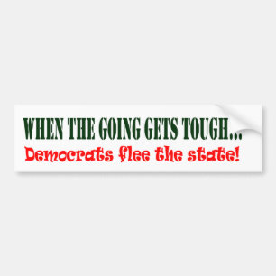 Adesivo Para Carro Democratas fogem!