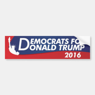 Adesivo Para Carro Democratas para Donald Trump 2016