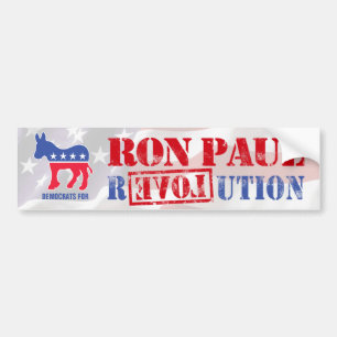 Adesivo Para Carro Democratas para Ron Paul