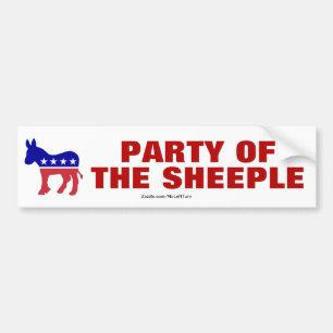 Adesivo Para Carro Democrats Are The Party Of The Sheeple