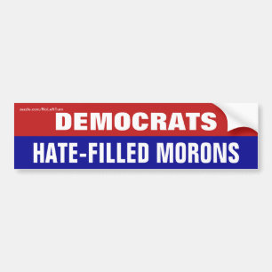 Adesivo Para Carro Democrats Hate-Filled Morons