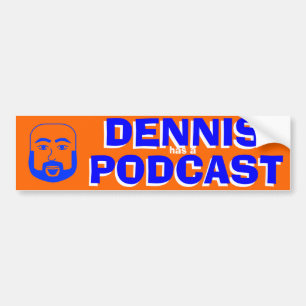 Adesivo Para Carro Dennis tem um Podcast - autocolante no vidro
