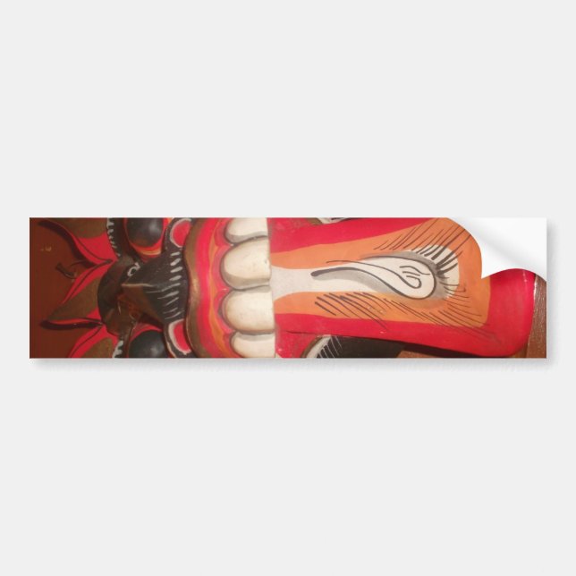 Adesivo Para Carro Dentes Brancos Hakuna Matata Produto Personalizado (Frente)