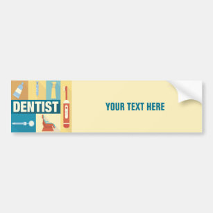 Adesivo Para Carro Dentista Profissional Icônico Projetado