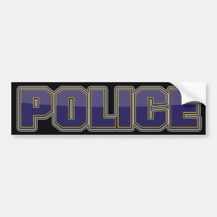 Adesivo Para Carro Departamento da polícia do brilho azul escuro
