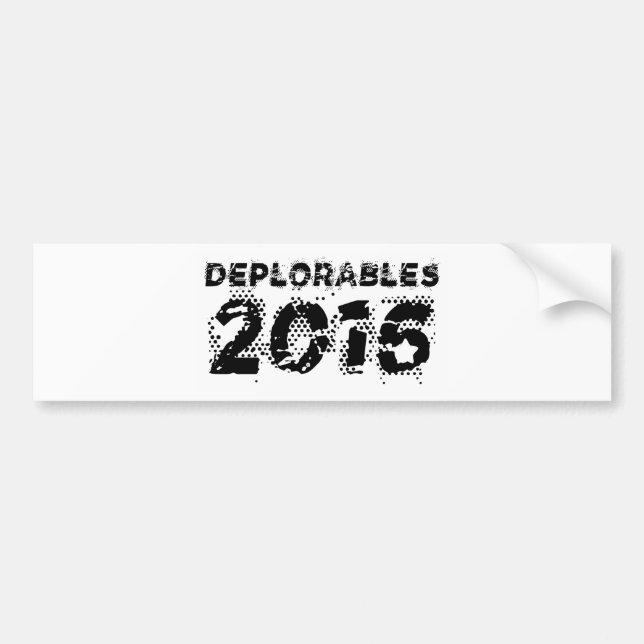 Adesivo Para Carro Deplorables 2016 (Frente)