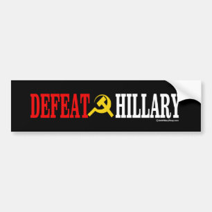 Adesivo Para Carro Derrota Hillary - Anti-Hillary - branco - .png