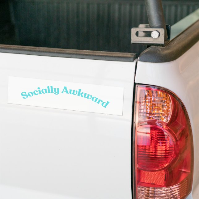 Adesivo Para Carro Desajeitado Social (No caminhão)