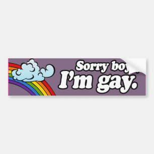 Adesivo Para Carro DESCULPE RAPAZES, EU SOU GAY -.png