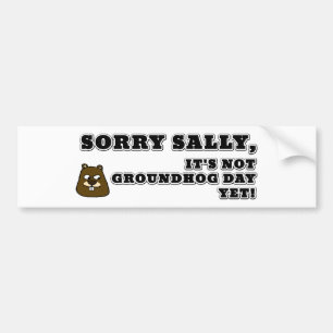 Adesivo Para Carro Desculpe Sally, não é Groundhog