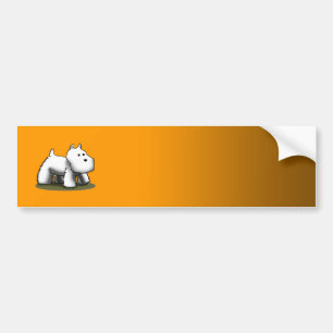 Adesivo Para Carro Desenhista de Westie - personalizado