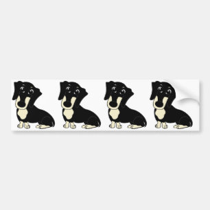 Adesivo Para Carro desenho animado a preto e creme