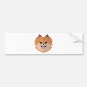 Adesivo Para Carro Desenhos animados bonitos de Pomeranian!