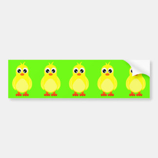 Adesivo Para Carro Desenhos animados bonitos do pintinho do bebê