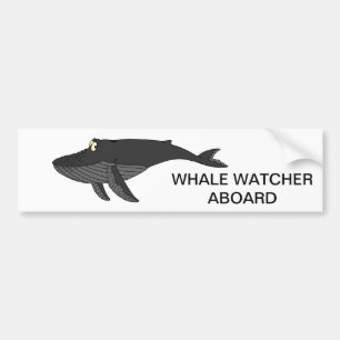 Adesivo Para Carro Desenhos animados da baleia de Humpback