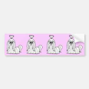 Adesivo Para Carro Desenhos animados de Shih Tzu