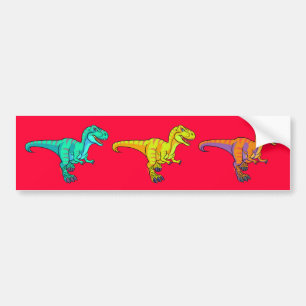 Adesivo Para Carro Desenhos animados de T-Rex