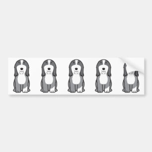 Adesivo Para Carro Desenhos animados farpados do cão do Collie
