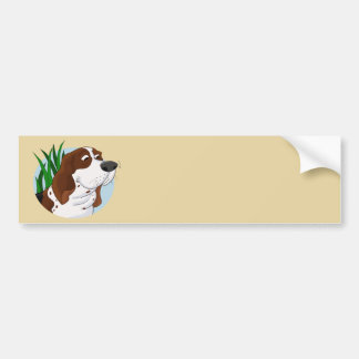 Adesivo Para Carro Desenhos animados Sniffing Basset Hound