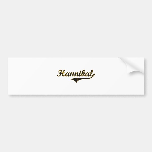 Adesivo Para Carro Design clássico de Hannibal Missouri (Frente)