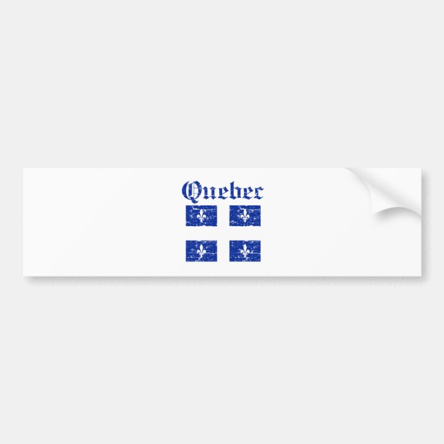 Adesivo Para Carro Design da brasão de Quebeque Canadá (Frente)