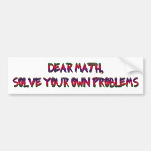 Adesivo Para Carro design da matemática para meu professor