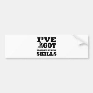 Adesivo Para Carro Design das artes marciais de Jiu Jitsu do