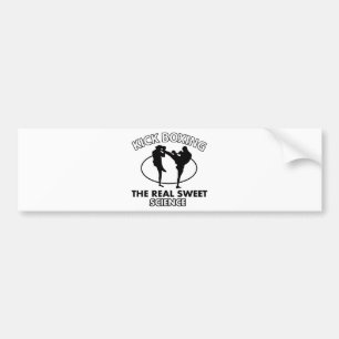 Adesivo Para Carro Design das artes marciais de Kickboxing