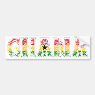 Adesivo Para Carro Design das cores de Ghana!