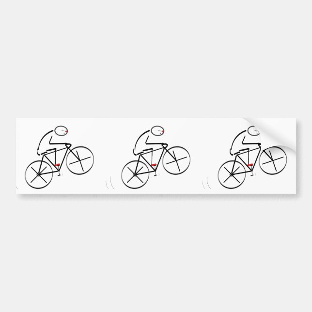Adesivo Para Carro Design de bicicleta estilizada (Frente)