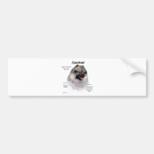 Adesivo Para Carro Design de Histórico de Keeshond