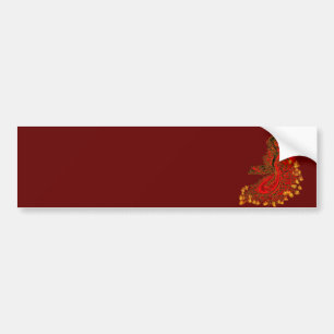 Adesivo Para Carro Design de ouro e vermelho do Dragão da China